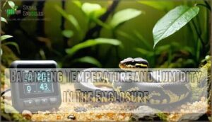 balancing temperature and humidity in the enclosure