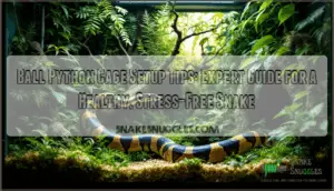ball python cage setup tips