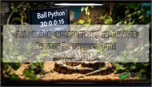 ball python enclosure size calculator