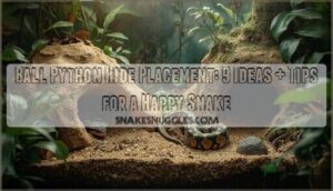 ball python hide placement ideas