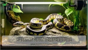 basking spot temperature