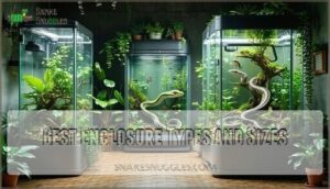 best enclosure types and sizes