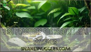 best practices for feeding ball pythons