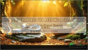 best temperatures for keeping a ball python