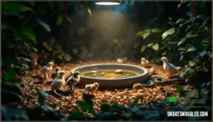 birds (chicks, quail)