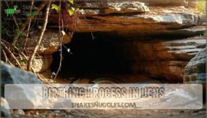 birthing process in dens