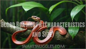 blood boa morph (characteristics and size)