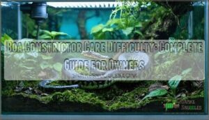 boa constrictor care difficulty level