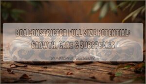 boa constrictor full size potential