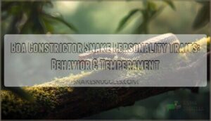 boa constrictor snake personality traits