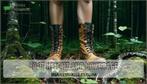 boot height and coverage