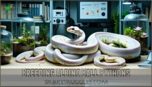 breeding albino ball pythons