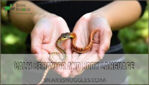 calm behavior and body language