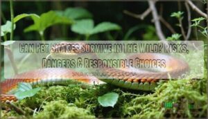 can pet snakes survive in the wild