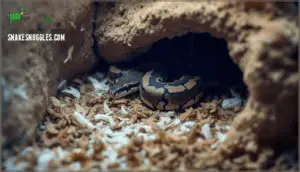 can stress cause my snake to hide