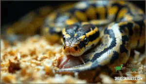 captive snake feeding and husbandry