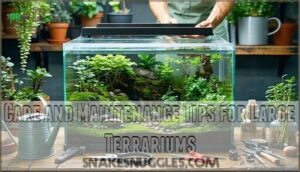 care and maintenance tips for large terrariums