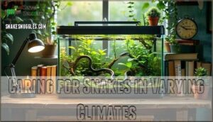 caring for snakes in varying climates