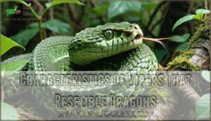 characteristics of vipers that resemble dragons