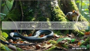 chipmunks and squirrels