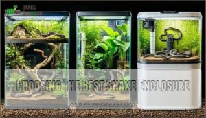 choosing the best snake enclosure