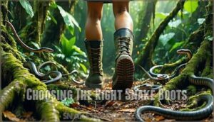 choosing the right snake boots