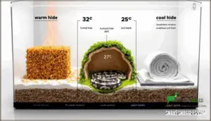 choosing warm, cool, and humid hide locations