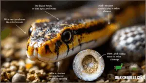 common areas to check for mites