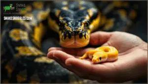 comparing baby corn snakes to larger snakes