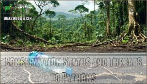 conservation status and threats to pythons
