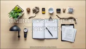 considerations before getting a children's python