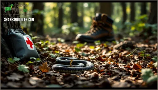 Beautiful view of Copperhead Snake Hibernation Food Risks