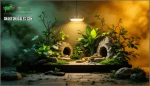 creating a naturalistic environment for snakes