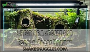 creating a secure and escape-proof habitat