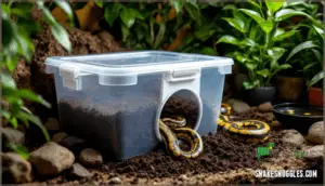 creating dig boxes and burrowing areas