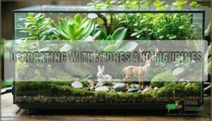 decorating with stones and figurines