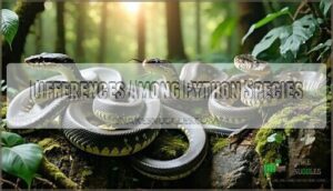 differences among python species