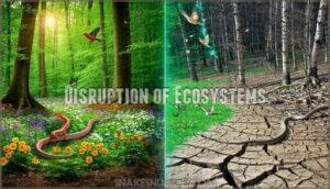 disruption of ecosystems