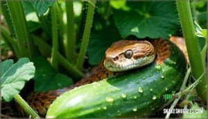 do snakes smell like cucumber