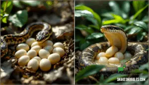 egg-laying vs. live birth in snakes