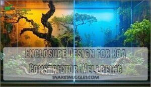 enclosure design for boa constrictor wellbeing