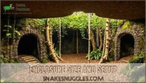 enclosure size and setup