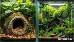 enclosure size for babies and yearlings