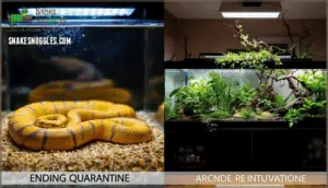 ending quarantine and reintroducing snakes