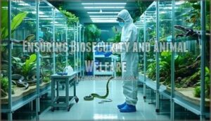 ensuring biosecurity and animal welfare