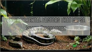 environmental factors that cause snake discomfort