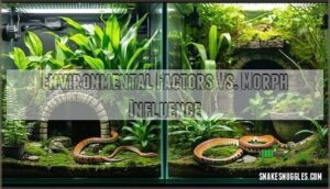 environmental factors vs. morph influence