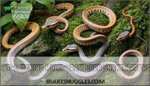 eye-catching multi-trait corn snake morphs