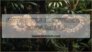 factors affecting boa constrictor size