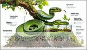 factors affecting enclosure humidity